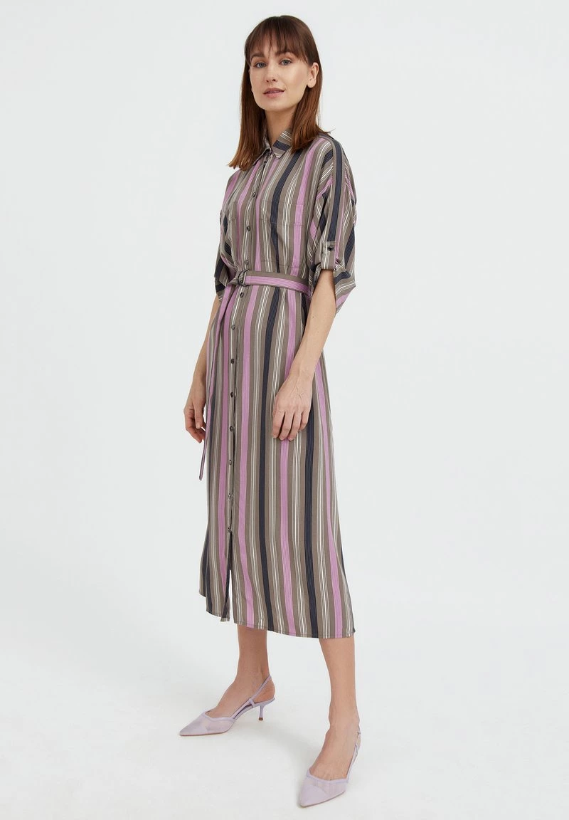 Finn Flare Damen Blusenkleid - Light Brown 8 Finn Flare Damen Blusenkleid - Light Brown – Bild 6