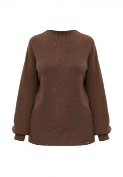 Finn Flare Damen Strickpullover - Dark Beige 15 Finn Flare Damen Strickpullover - Dark Beige -Finn Flare Verkaufsladen bccce95b037440d3bd29076653336e77