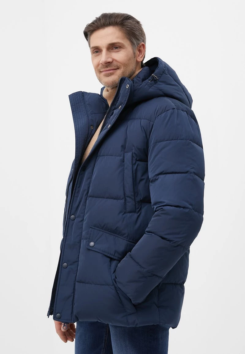 Finn Flare Herren Wintermantel - Dark Blue 6 Finn Flare Herren Wintermantel - Dark Blue – Bild 4