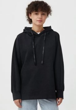 Finn Flare Kapuzenpullover - Black Melange | Damen