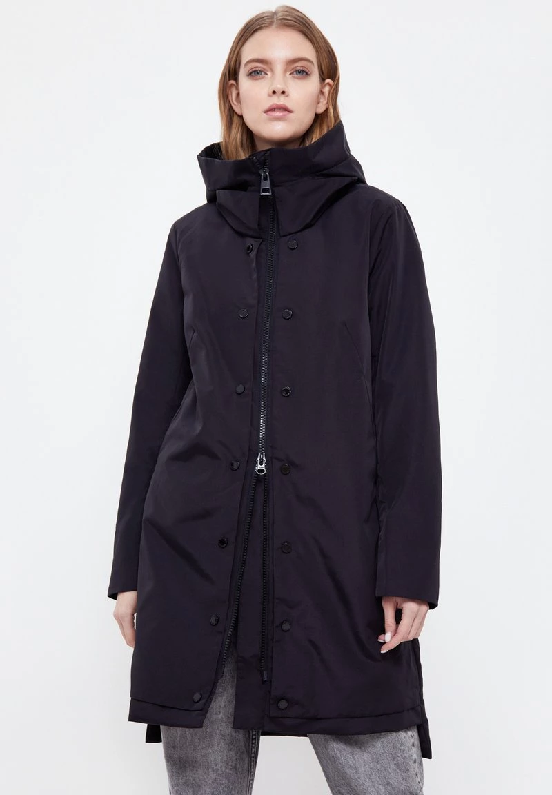 Finn Flare Damen Kurzmantel - Black 4 Finn Flare Damen Kurzmantel - Black – Bild 2