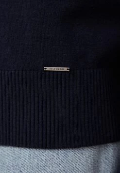 Finn Flare Damen Strickpullover - Dark Blue -Finn Flare Verkaufsladen bdecf108dd94487dbe045ef329f3f51d