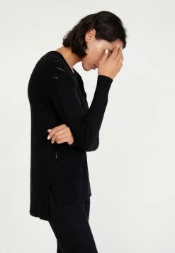 Finn Flare Damen Strickpullover - Black -Finn Flare Verkaufsladen be5f7752e9c64171807d3c13d954a7a4