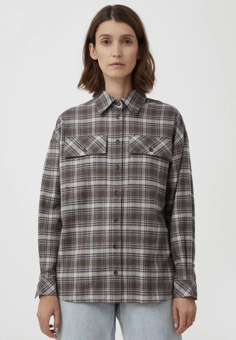 Finn Flare Damen Hemdbluse - Dark Brown 3 Finn Flare Damen Hemdbluse - Dark Brown