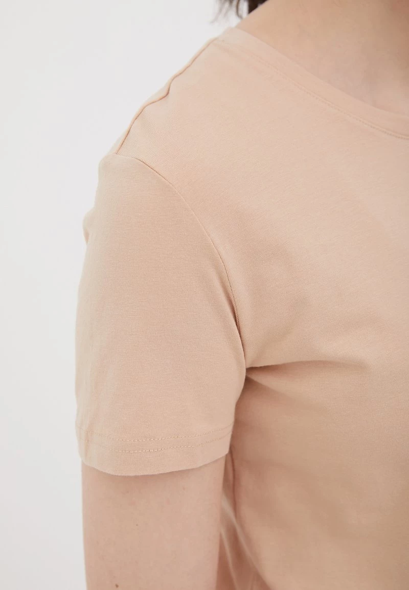 Finn Flare Damen T-Shirt Basic - Beige Pink 6 Finn Flare Damen T-Shirt Basic - Beige Pink – Bild 4