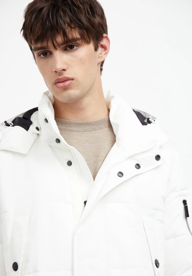 Finn Flare Herren Wintermantel - White 6 Finn Flare Herren Wintermantel - White – Bild 4