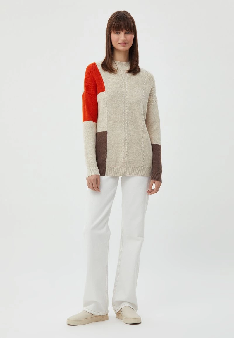 Finn Flare Damen Strickpullover - Beige 4 Finn Flare Damen Strickpullover - Beige – Bild 2