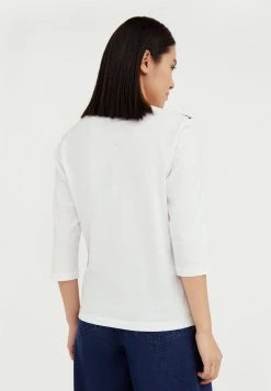 Finn Flare Damen Langarmshirt - White 11 Finn Flare Damen Langarmshirt - White -Finn Flare Verkaufsladen c1e5c92924654ad59d0fc7d6e0147dac