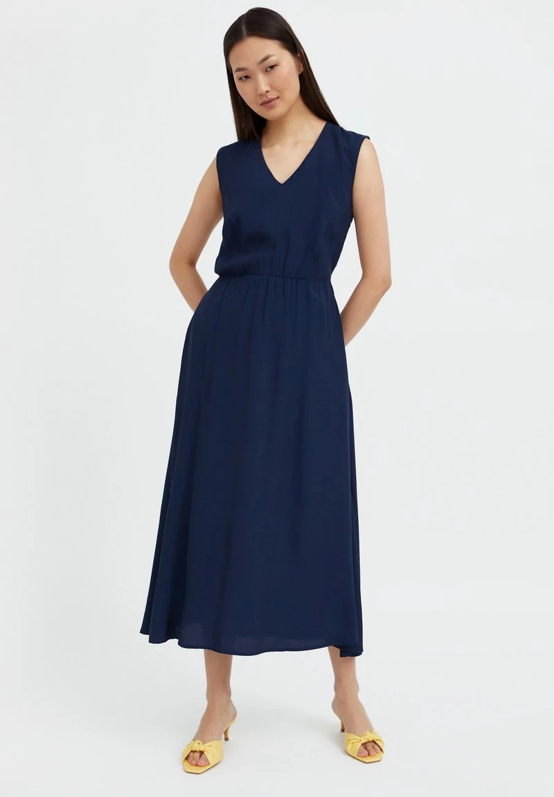 Finn Flare Damen Maxikleid - Dark Blue 4 Finn Flare Damen Maxikleid - Dark Blue – Bild 2