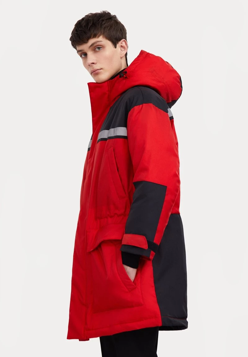 Finn Flare Herren Wintermantel - Red 6 Finn Flare Herren Wintermantel - Red – Bild 4