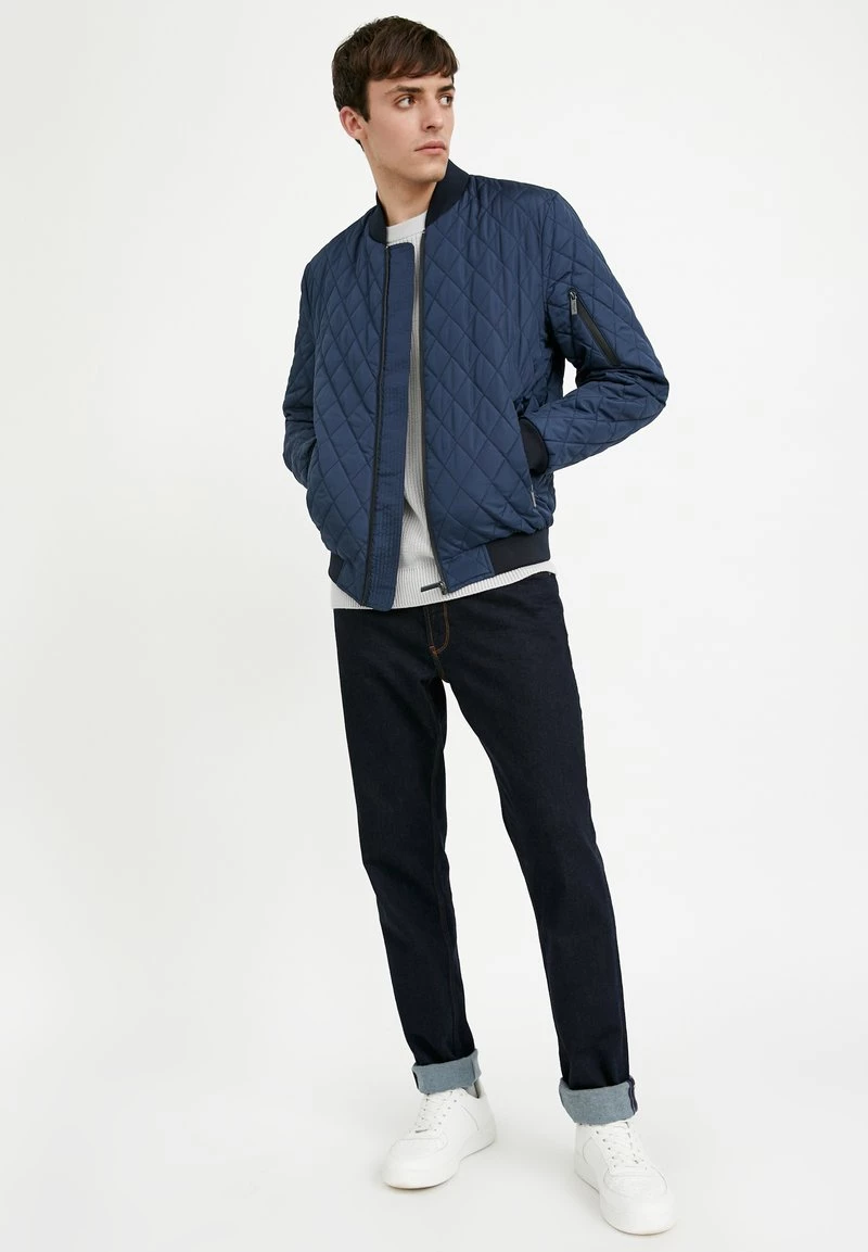 Finn Flare Herren Bomberjacke - Dark Blue 4 Finn Flare Herren Bomberjacke - Dark Blue – Bild 2