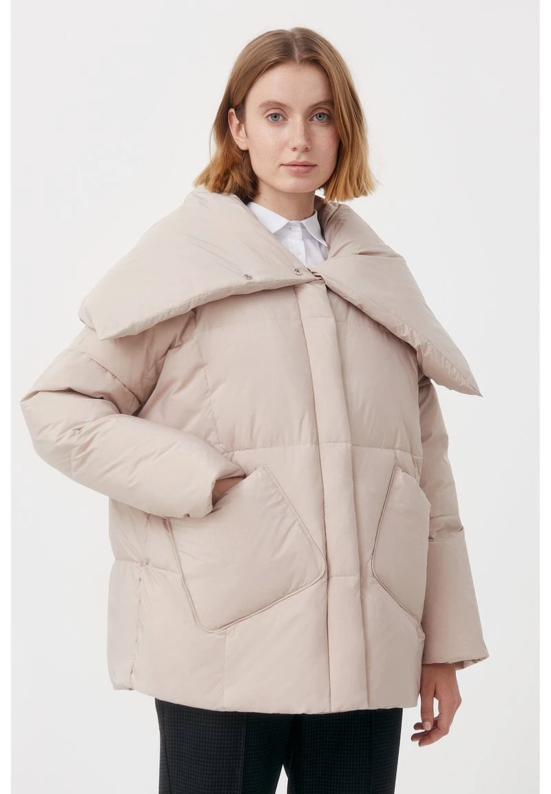 Finn Flare Damen Daunenmantel - Beige 7 Finn Flare Damen Daunenmantel - Beige – Bild 5
