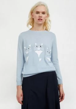 Finn Flare Damen Sweatshirt - Light Blue