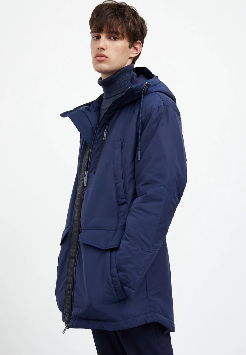 Finn Flare Herren Wintermantel - Dark Blue 6 Finn Flare Herren Wintermantel - Dark Blue – Bild 4