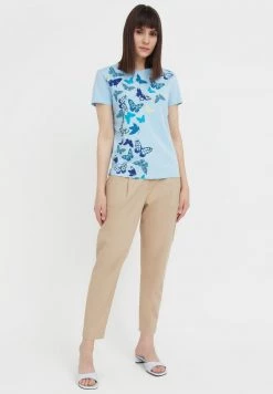 Finn Flare Damen T-Shirt Print - Light Blue 10 Finn Flare Damen T-Shirt Print - Light Blue -Finn Flare Verkaufsladen c53036de31374d11b1f9310973b9da86