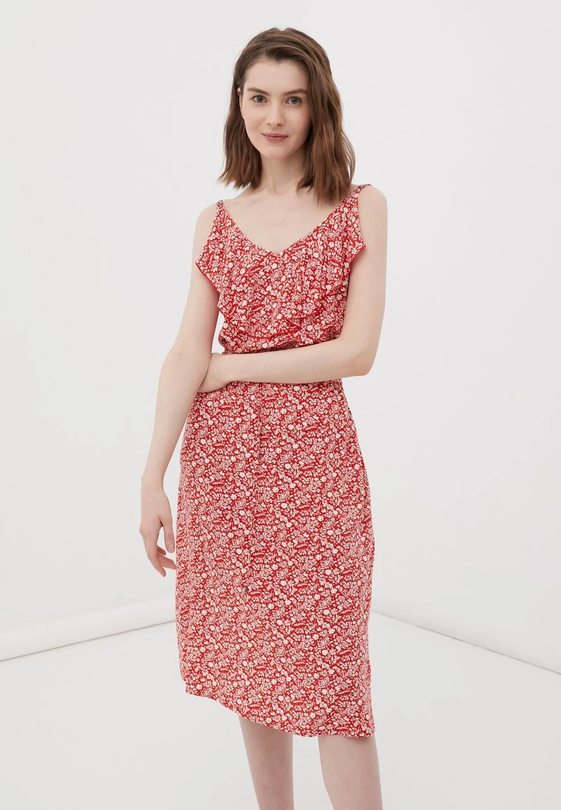 Finn Flare Damen Freizeitkleid - Red 3 Finn Flare Damen Freizeitkleid - Red