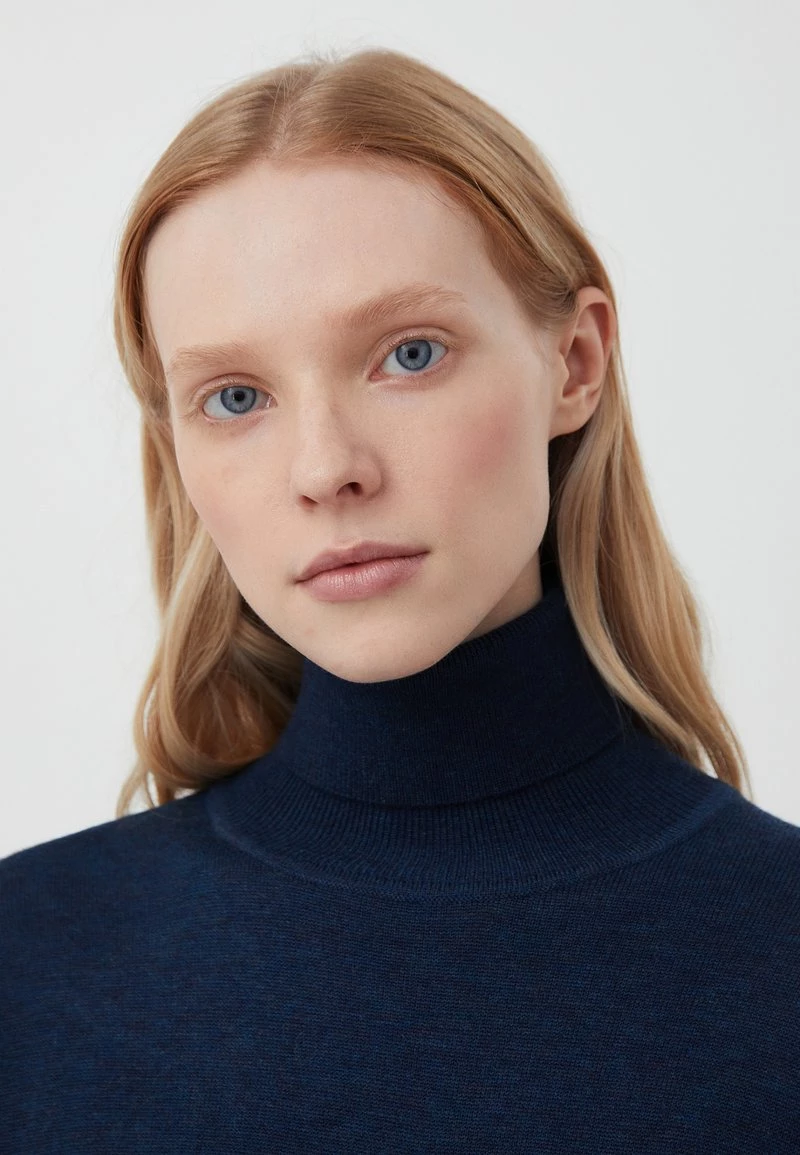 Finn Flare Damen Strickpullover - Dark Blue Melange 7 Finn Flare Damen Strickpullover - Dark Blue Melange – Bild 5