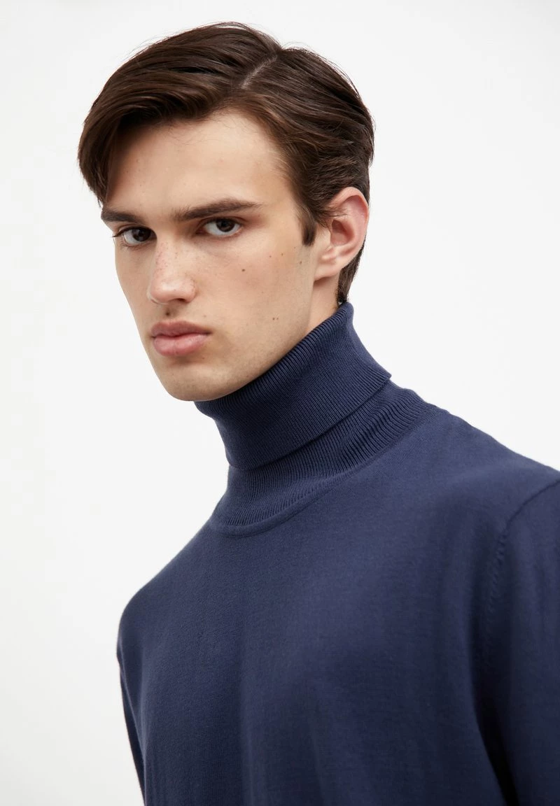 Finn Flare Herren Strickpullover - Dark Blue 7 Finn Flare Herren Strickpullover - Dark Blue – Bild 5