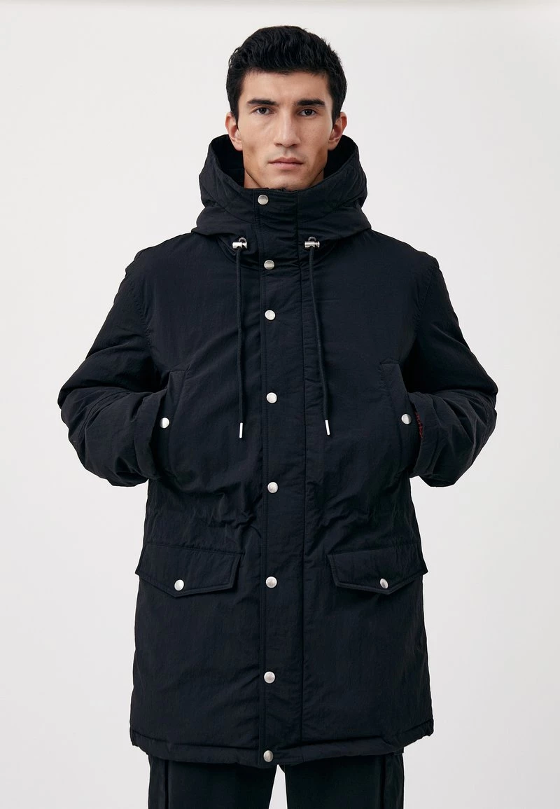 Finn Flare Herren Wintermantel - Black 3 Finn Flare Herren Wintermantel - Black