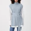 Finn Flare Damen Cape - Light Blue -Finn Flare Verkaufsladen c76773e5879446779eb5701fb8d10b75