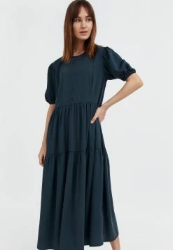 Finn Flare Damen Maxikleid - Dark Green