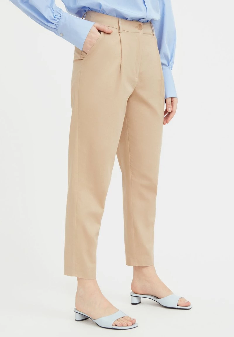 Finn Flare Damen Stoffhose - Beige 6 Finn Flare Damen Stoffhose - Beige – Bild 4