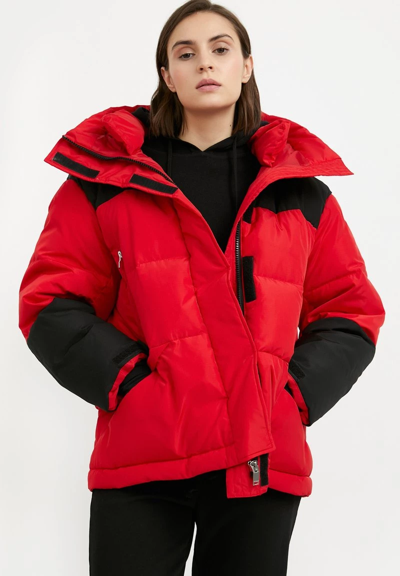 Finn Flare Damen Daunenjacke - Red 3 Finn Flare Damen Daunenjacke - Red