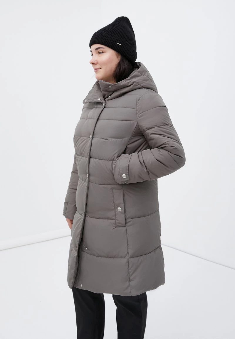 Finn Flare Damen Wintermantel - Dark Brown 7 Finn Flare Damen Wintermantel - Dark Brown – Bild 5