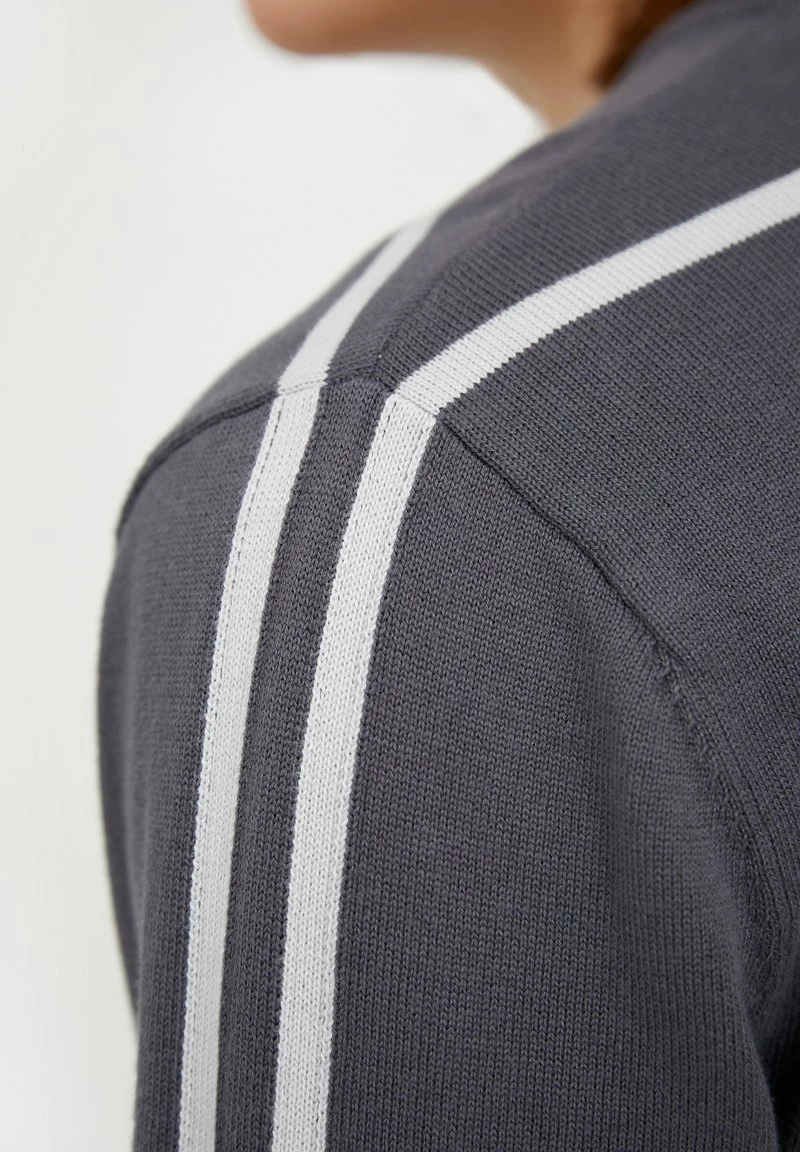 Finn Flare Herren Strickpullover - Dark Grey 8 Finn Flare Herren Strickpullover - Dark Grey – Bild 6