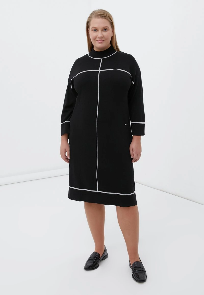 Finn Flare Damen Strickkleid - Black 3 Finn Flare Damen Strickkleid - Black