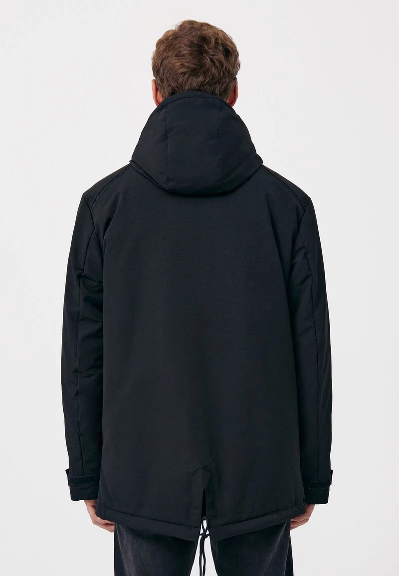 Finn Flare Herren Wintermantel - Black 5 Finn Flare Herren Wintermantel - Black – Bild 3