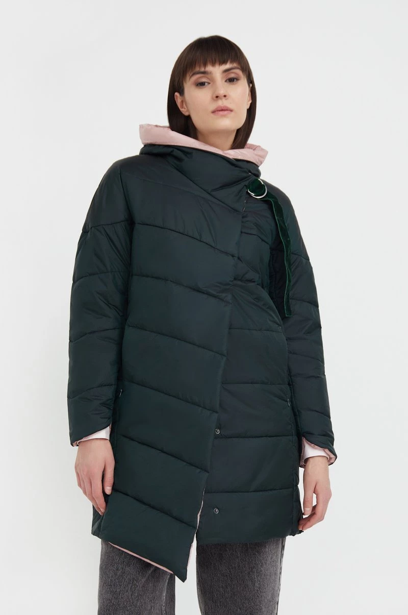 Finn Flare Damen Wintermantel - Dark Green 3 Finn Flare Damen Wintermantel - Dark Green