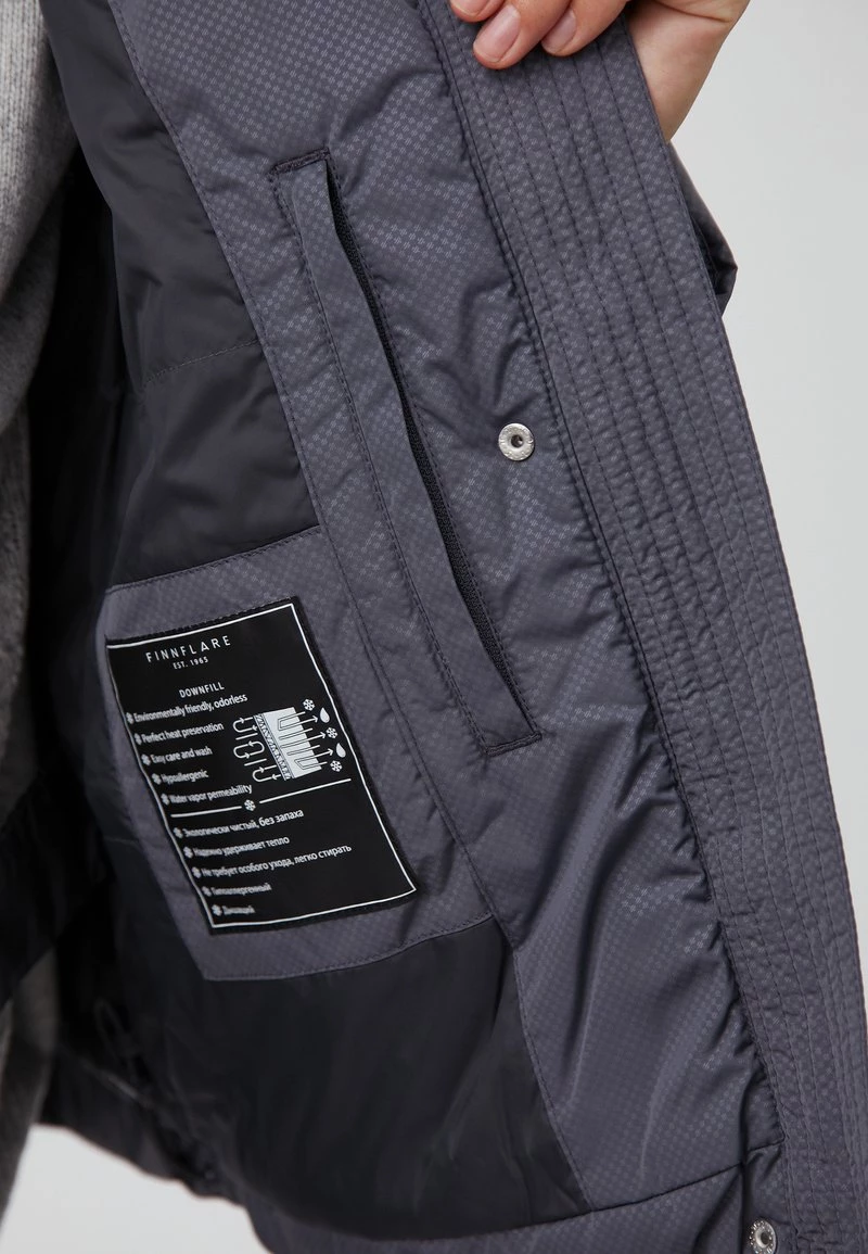 Finn Flare Damen Übergangsjacke - Dark Grey 9 Finn Flare Damen Übergangsjacke - Dark Grey – Bild 7