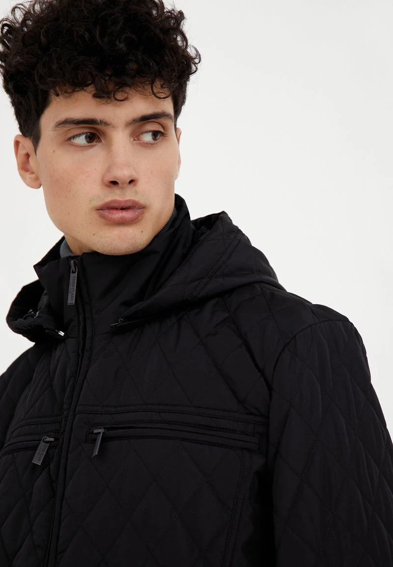 Finn Flare Übergangsjacke - Black | Herren 6 Finn Flare Übergangsjacke - Black | Herren – Bild 4