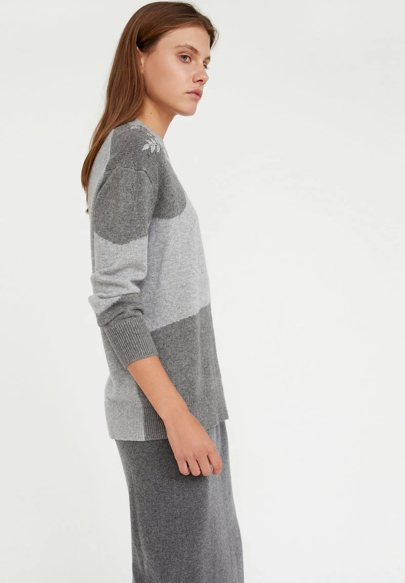 Finn Flare Strickpullover - Grey Melange | Damen 6 Finn Flare Strickpullover - Grey Melange | Damen – Bild 4