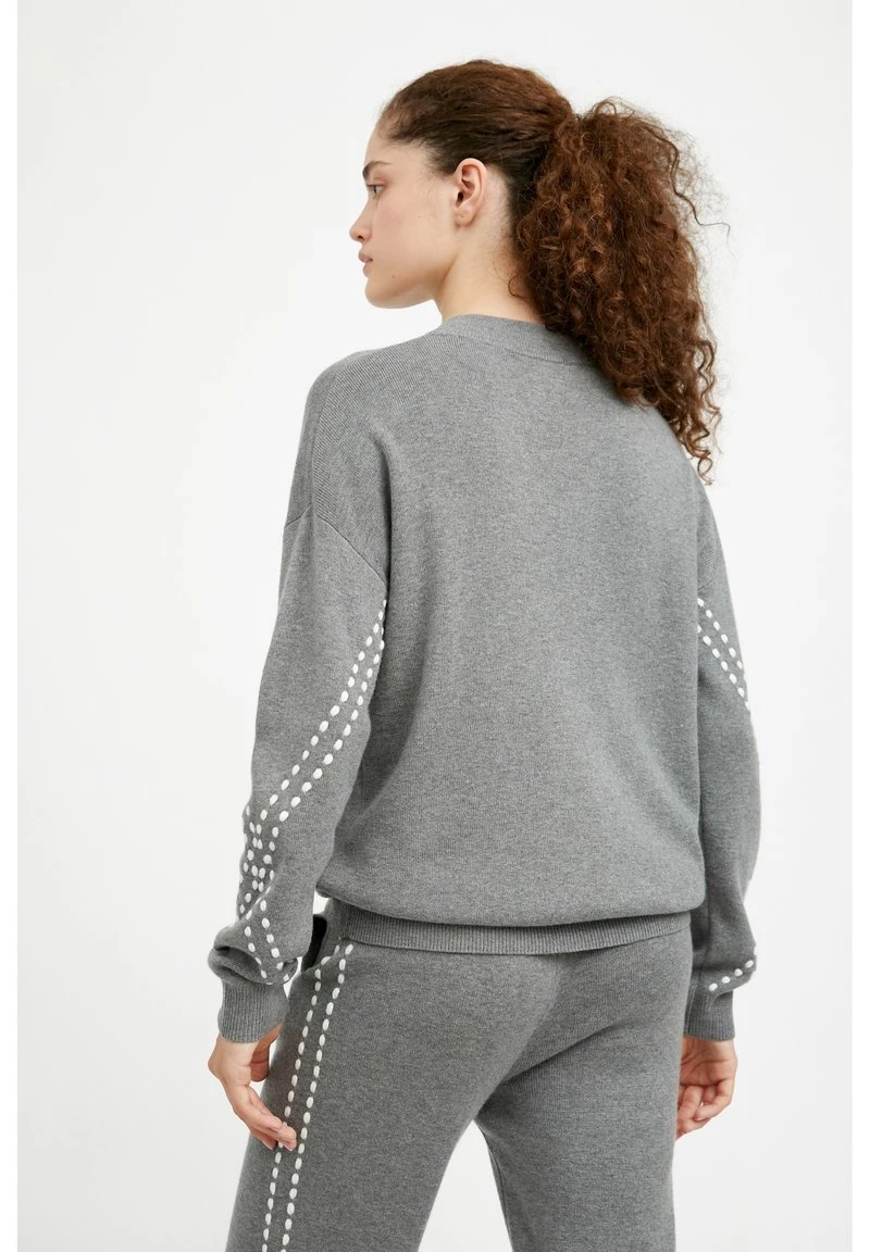 Finn Flare Damen Strickpullover - Grey Melange 5 Finn Flare Damen Strickpullover - Grey Melange – Bild 3