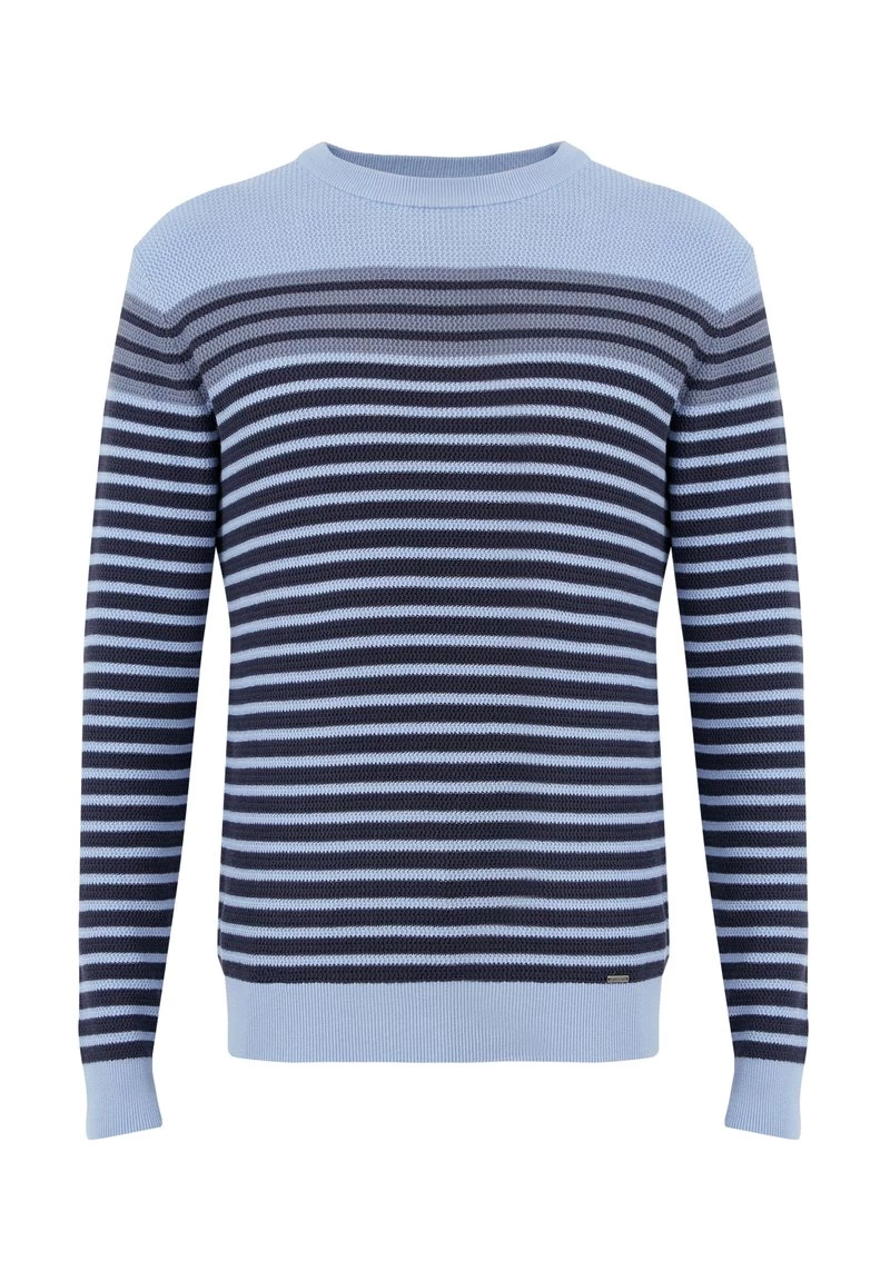 Finn Flare Herren Strickpullover - Light Blue 8 Finn Flare Herren Strickpullover - Light Blue – Bild 6