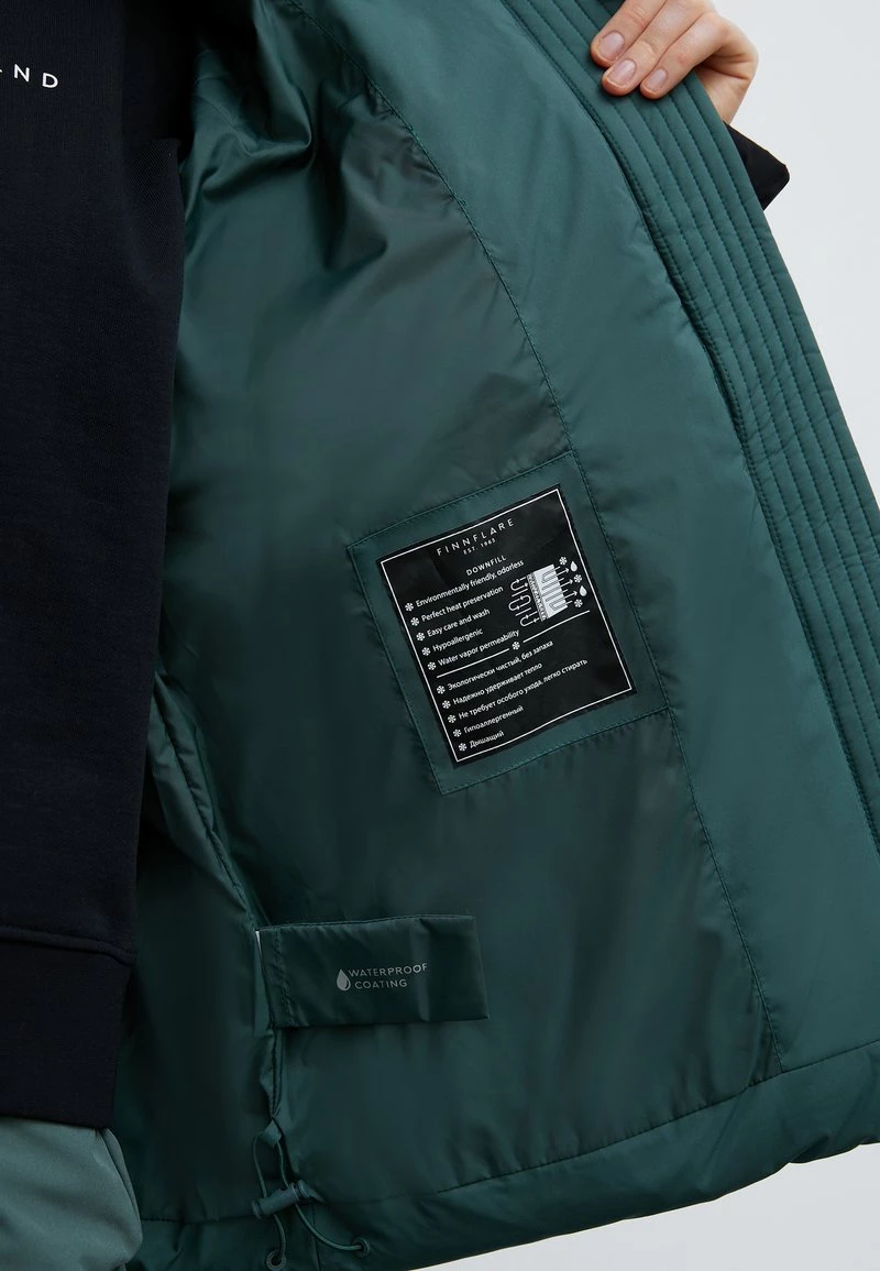 Finn Flare Damen Winterjacke - Dark Green 7 Finn Flare Damen Winterjacke - Dark Green – Bild 5