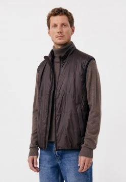 Finn Flare Herren Weste - Dark Brown