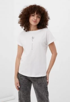 Finn Flare Damen T-Shirt Print - White