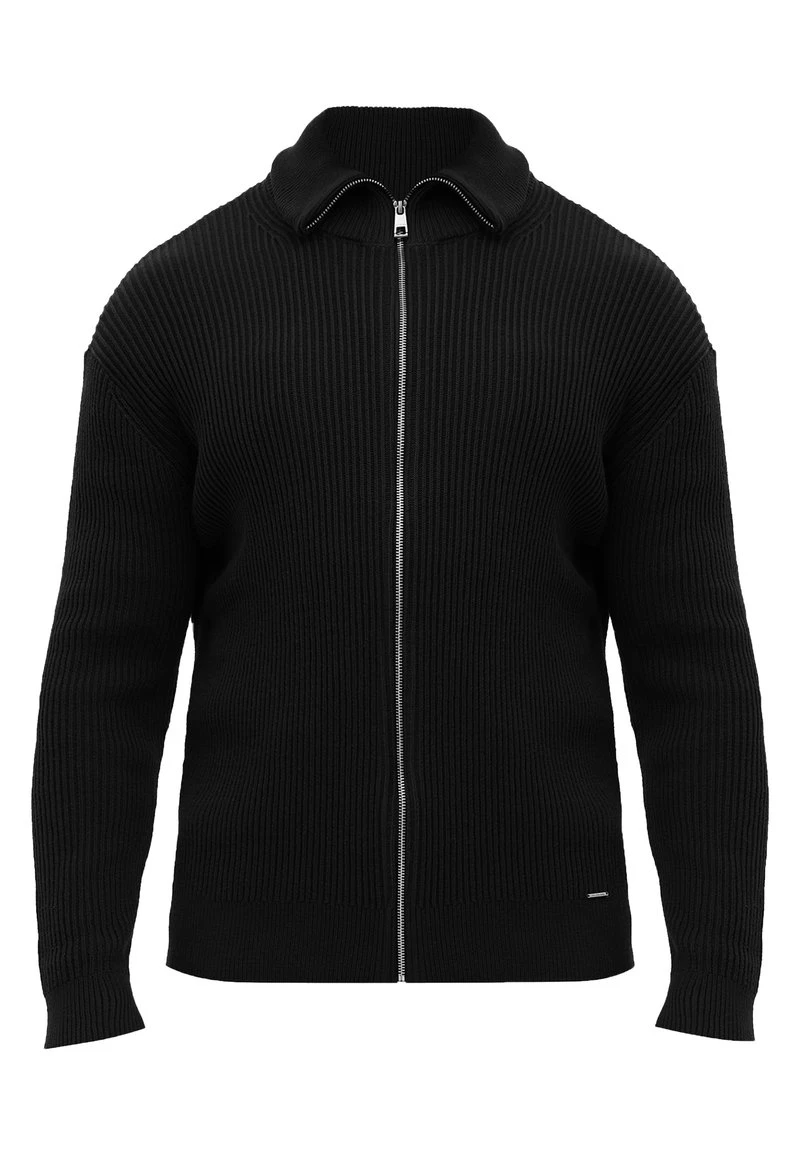 Finn Flare Herren Strickjacke - Black 8 Finn Flare Herren Strickjacke - Black – Bild 6