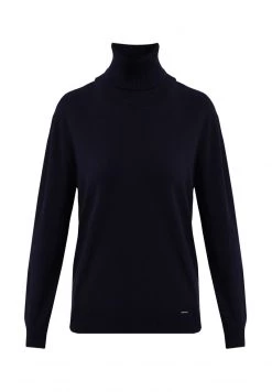 Finn Flare Damen Strickpullover - Dark Blue -Finn Flare Verkaufsladen ce7998704d8e4a38910a13eba9b85e9a