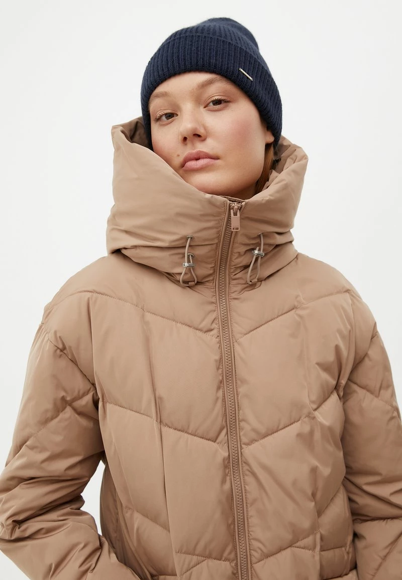 Finn Flare Damen Wintermantel - Dark Beige 7 Finn Flare Damen Wintermantel - Dark Beige – Bild 5