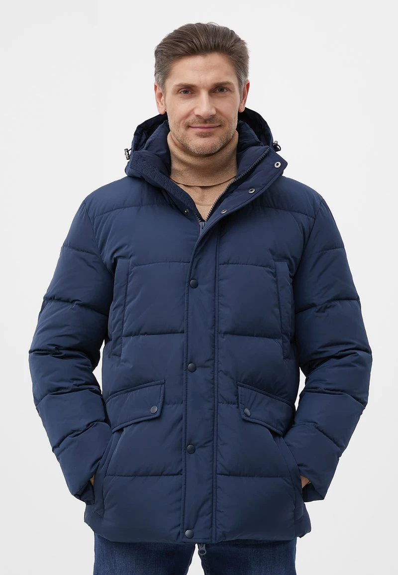 Finn Flare Herren Wintermantel - Dark Blue 3 Finn Flare Herren Wintermantel - Dark Blue