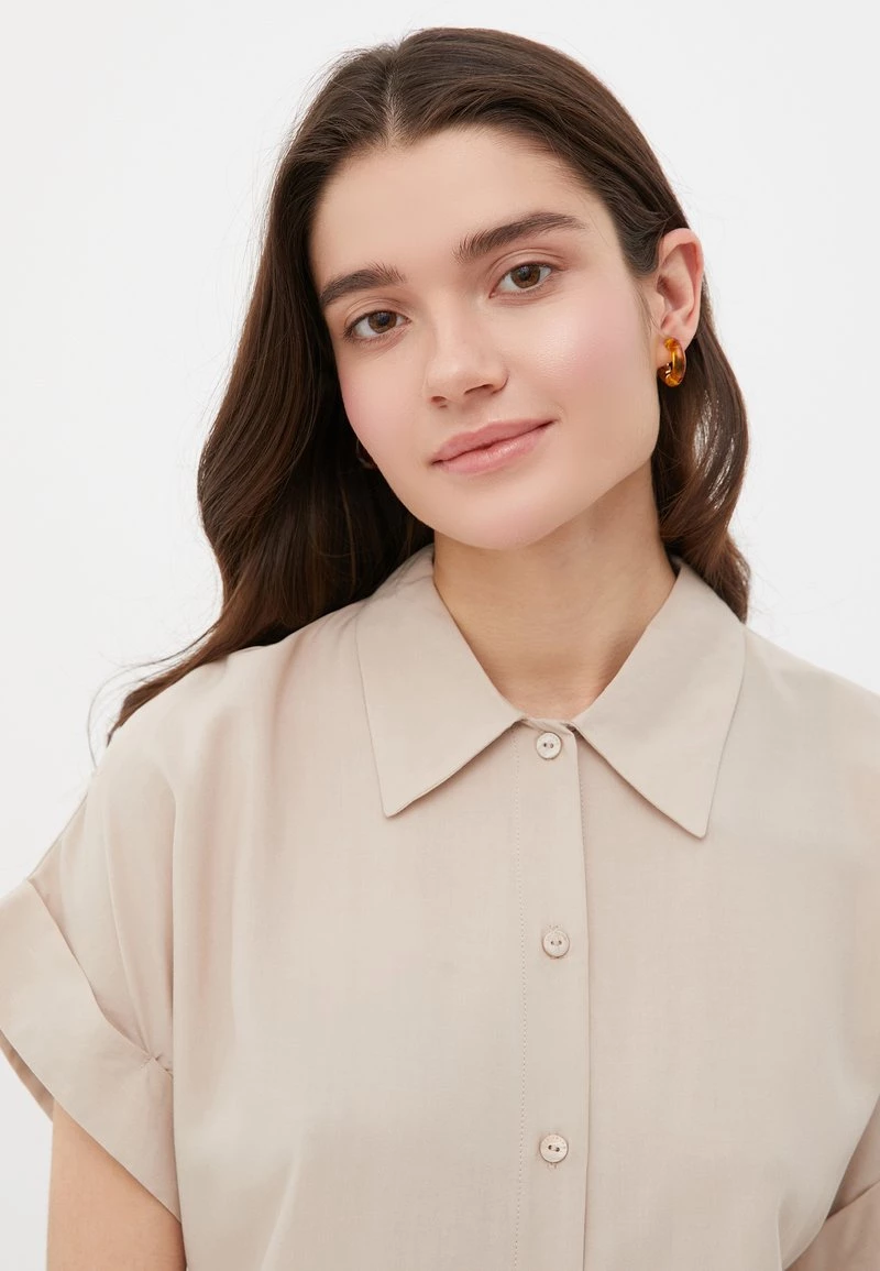 Finn Flare Damen Hemdbluse - Beige 3 Finn Flare Damen Hemdbluse - Beige