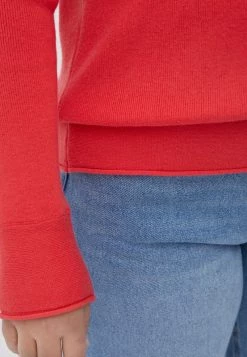 Finn Flare Damen LANGARM - Strickpullover - Red -Finn Flare Verkaufsladen cf41365169e24de98893a53792363410