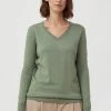 Finn Flare Damen Strickpullover - Khaki -Finn Flare Verkaufsladen cf5d6f0540af4be79764a7b0de11b734