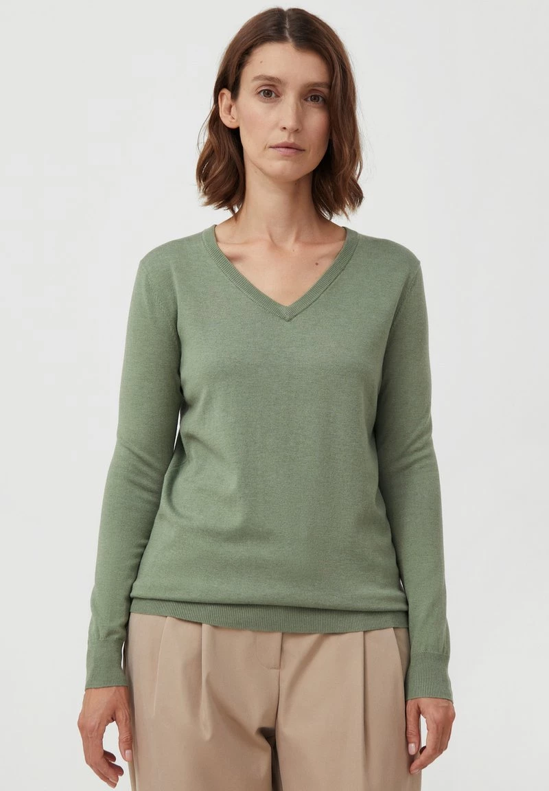Finn Flare Damen Strickpullover - Khaki 3 Finn Flare Damen Strickpullover - Khaki