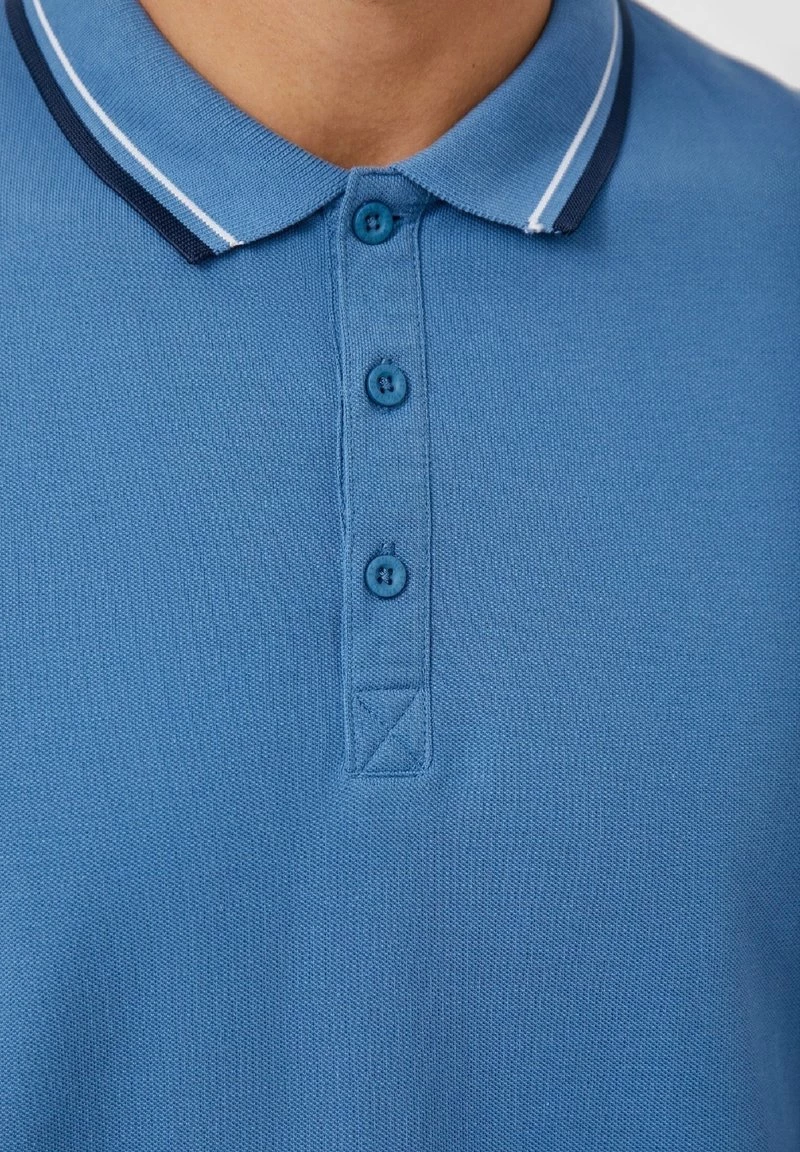 Finn Flare Herren Poloshirt - Light Blue 7 Finn Flare Herren Poloshirt - Light Blue – Bild 5