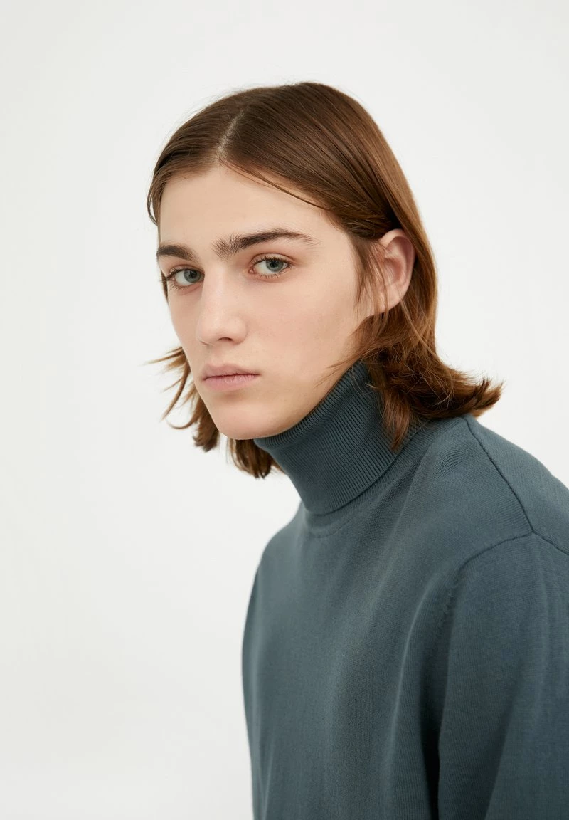 Finn Flare Herren Strickpullover - Dark Green 7 Finn Flare Herren Strickpullover - Dark Green – Bild 5